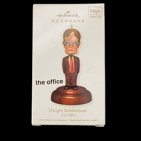 Hallmark The Office Dwight Talking Bobblehead Ornament TESTED AND WORKING - Picture 10 of 10